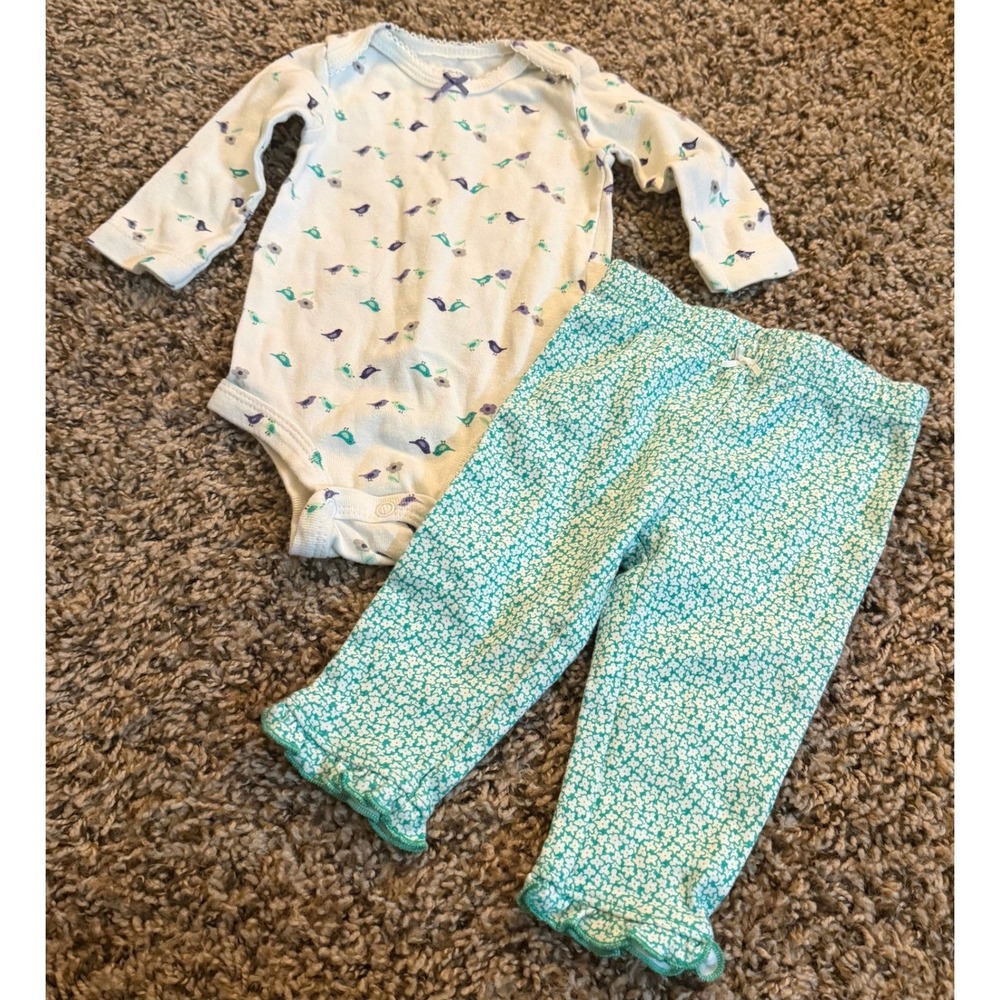 Carter's -Just One You- Fall/Winter Bird & Floral Bodysuit & Legging 3 Months